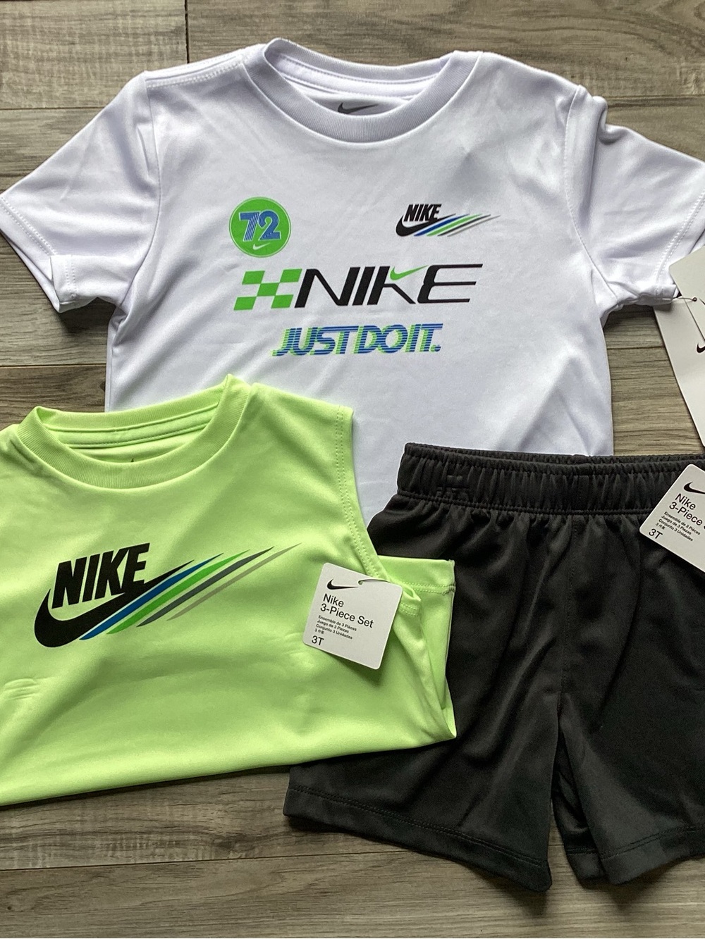 Nike boys 3-Piece shorts Set size 3T(NWT) ~PRICE FIRM, NO OFFERS~